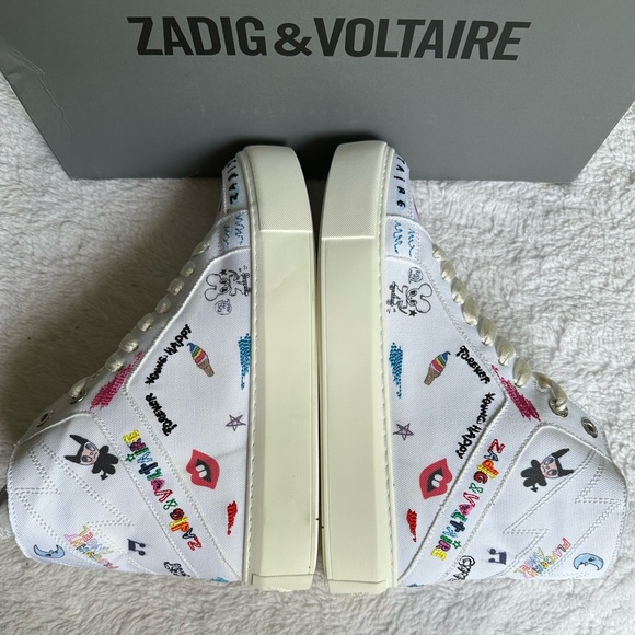 Zadig & Voltare  High Flash Chunky High-Top Sneakers - Picture 3 of 6